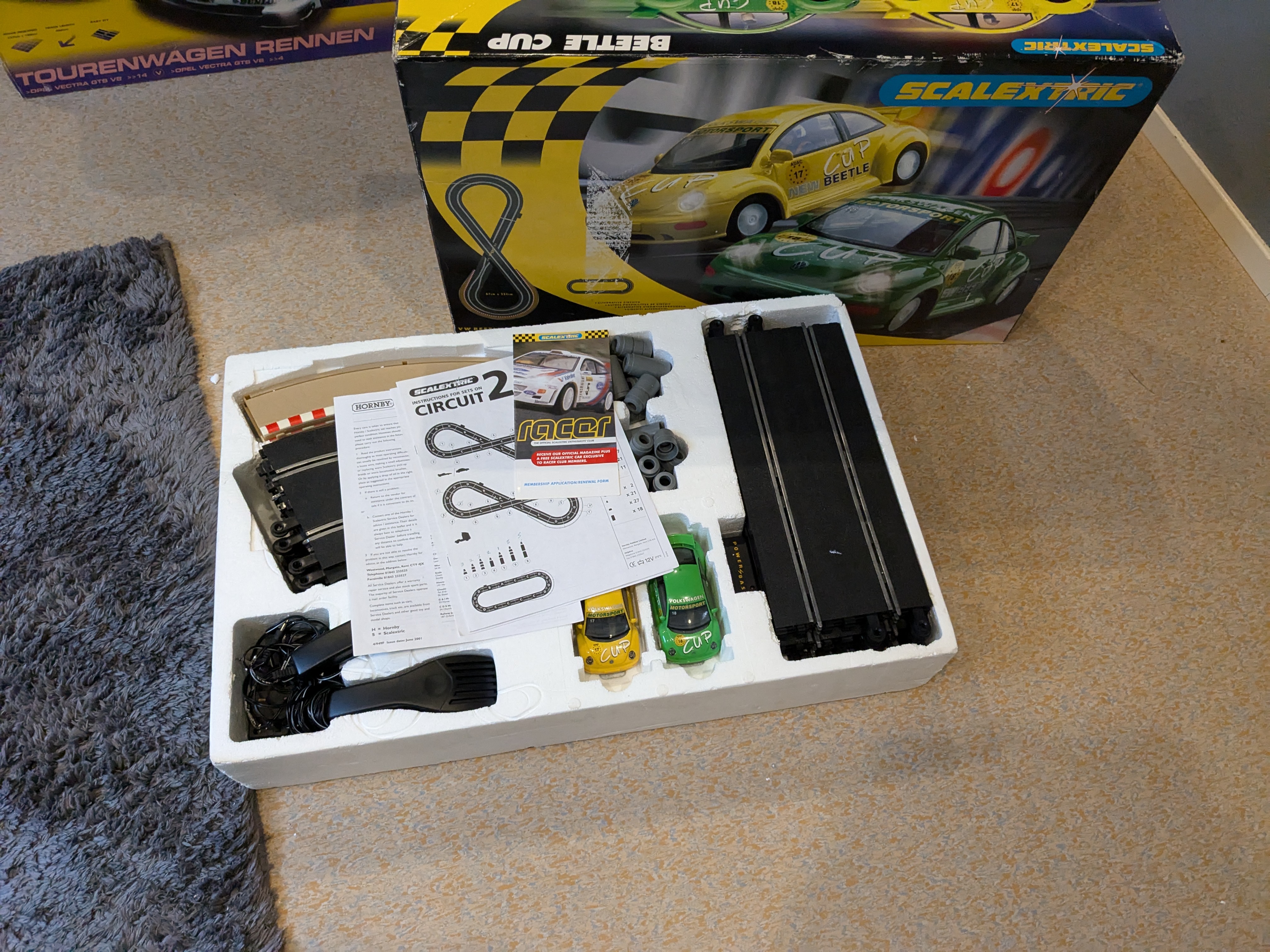 Scalextric SET VW Volkswagen Beetle Cup 2x
