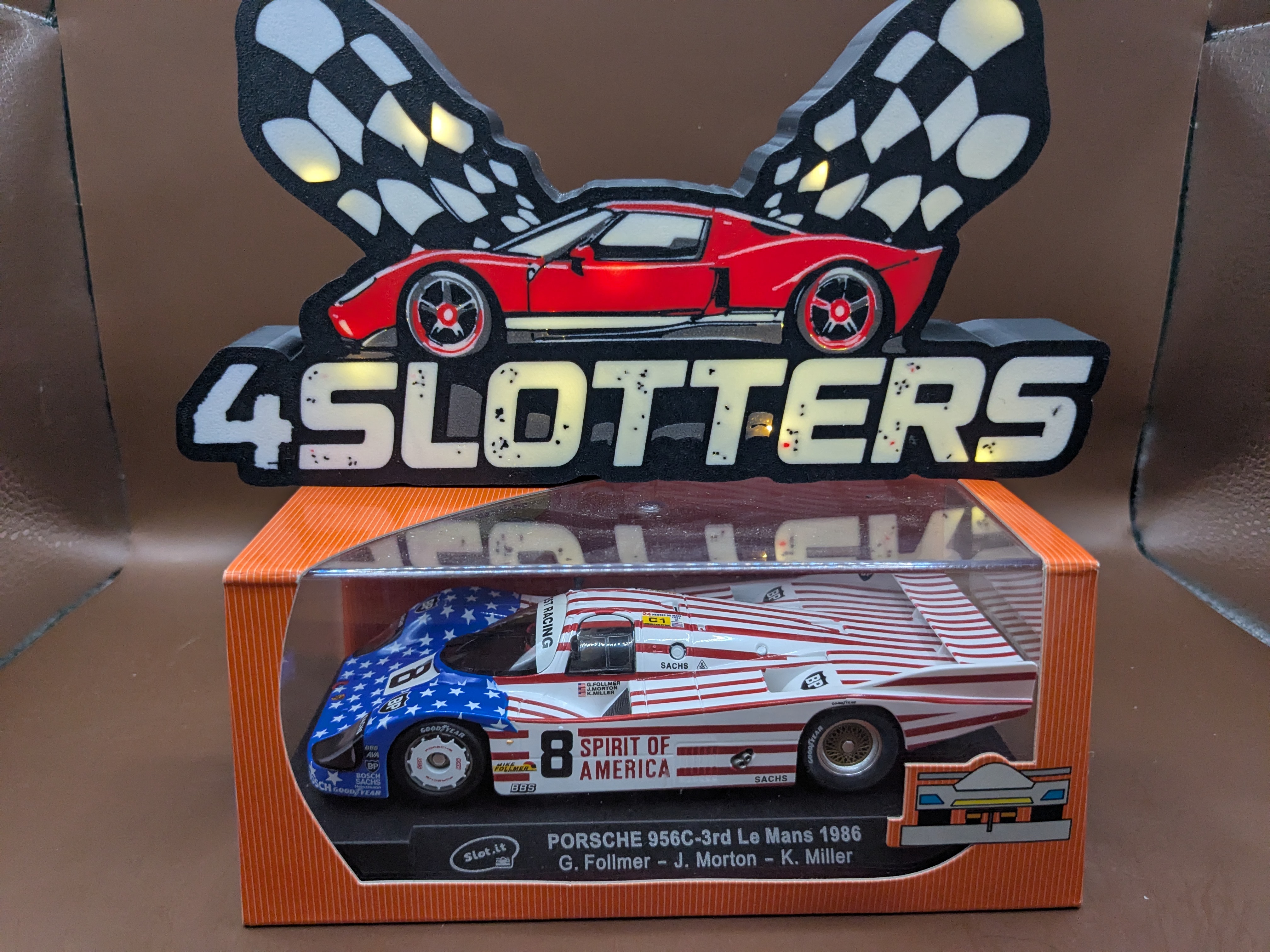 Slot.It Porsche 956C #8 Spirit of America 3e Le Mans 1986