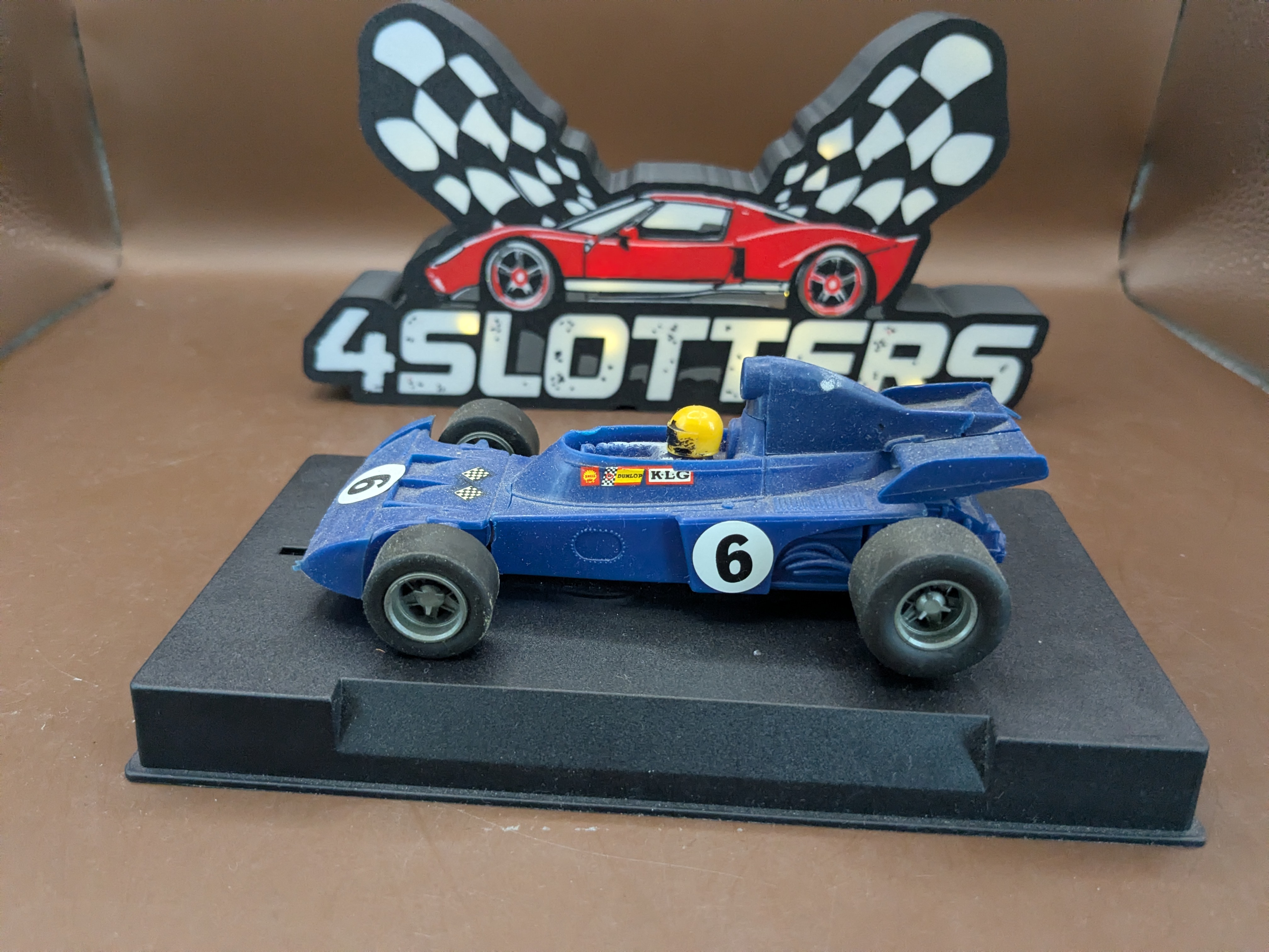 Scalextric F1 Tyrell #6 Blue Yellow Helmet *USED*