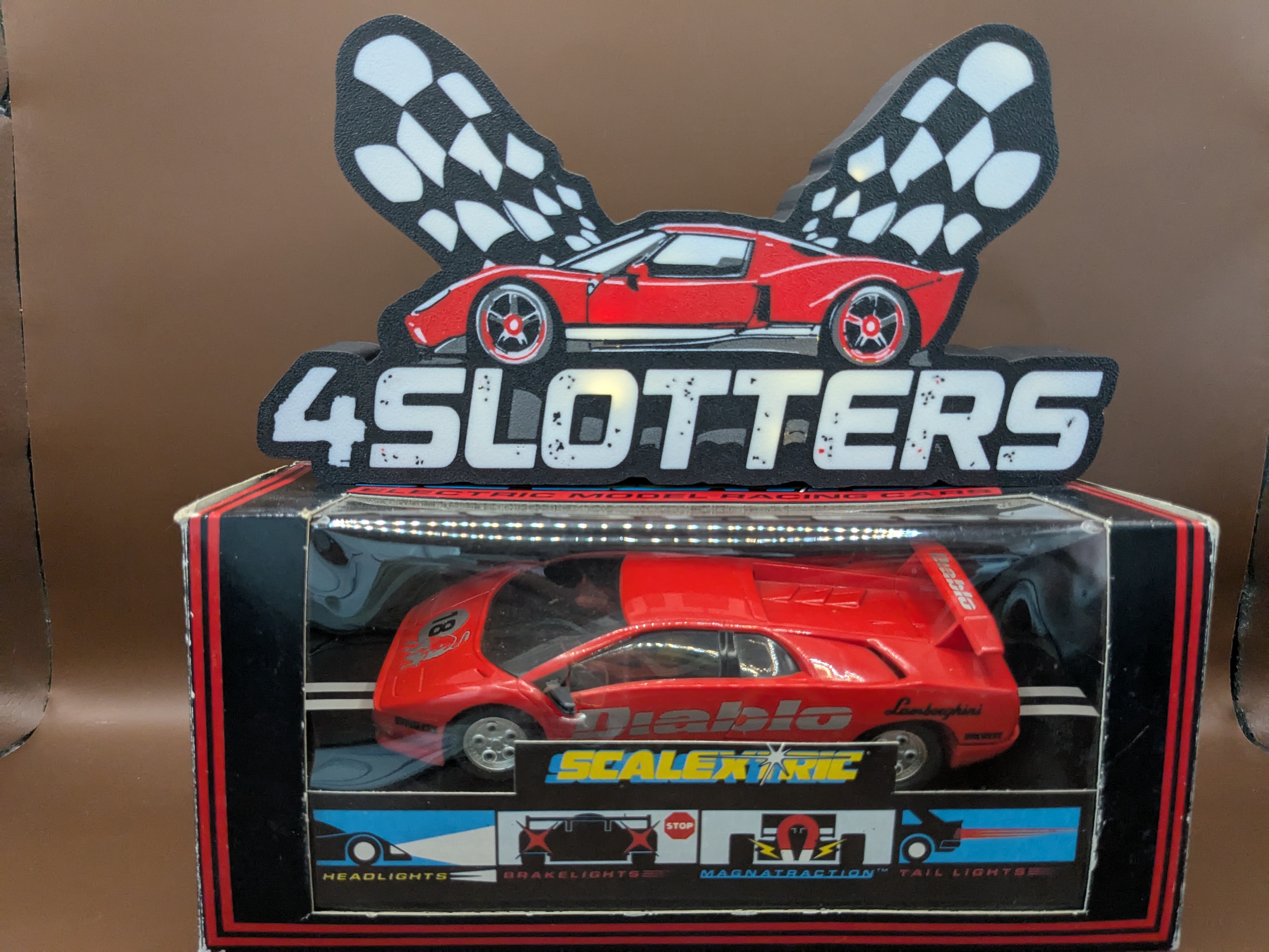Scalextric Lamborghini Diablo #18 red
