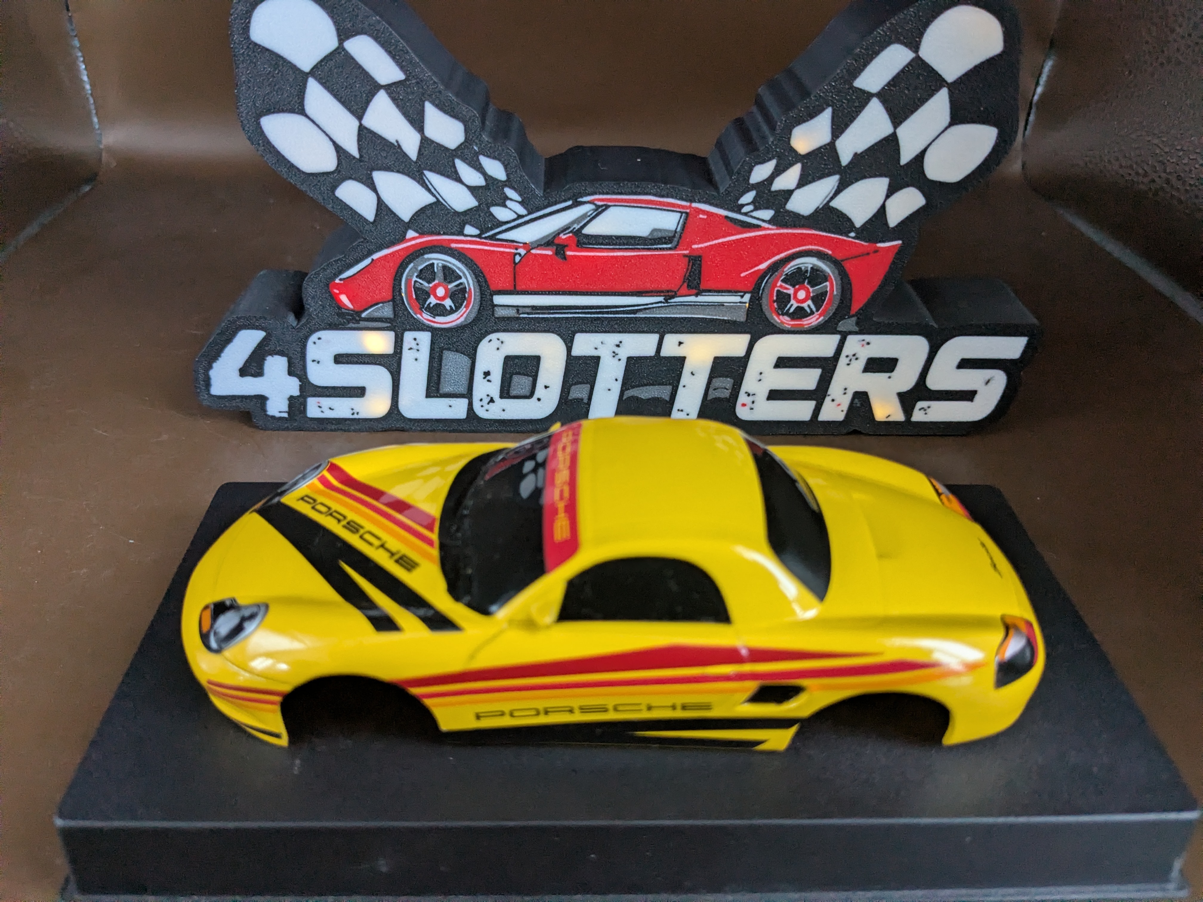 Body Scalextric Porsche Boxster Yellow