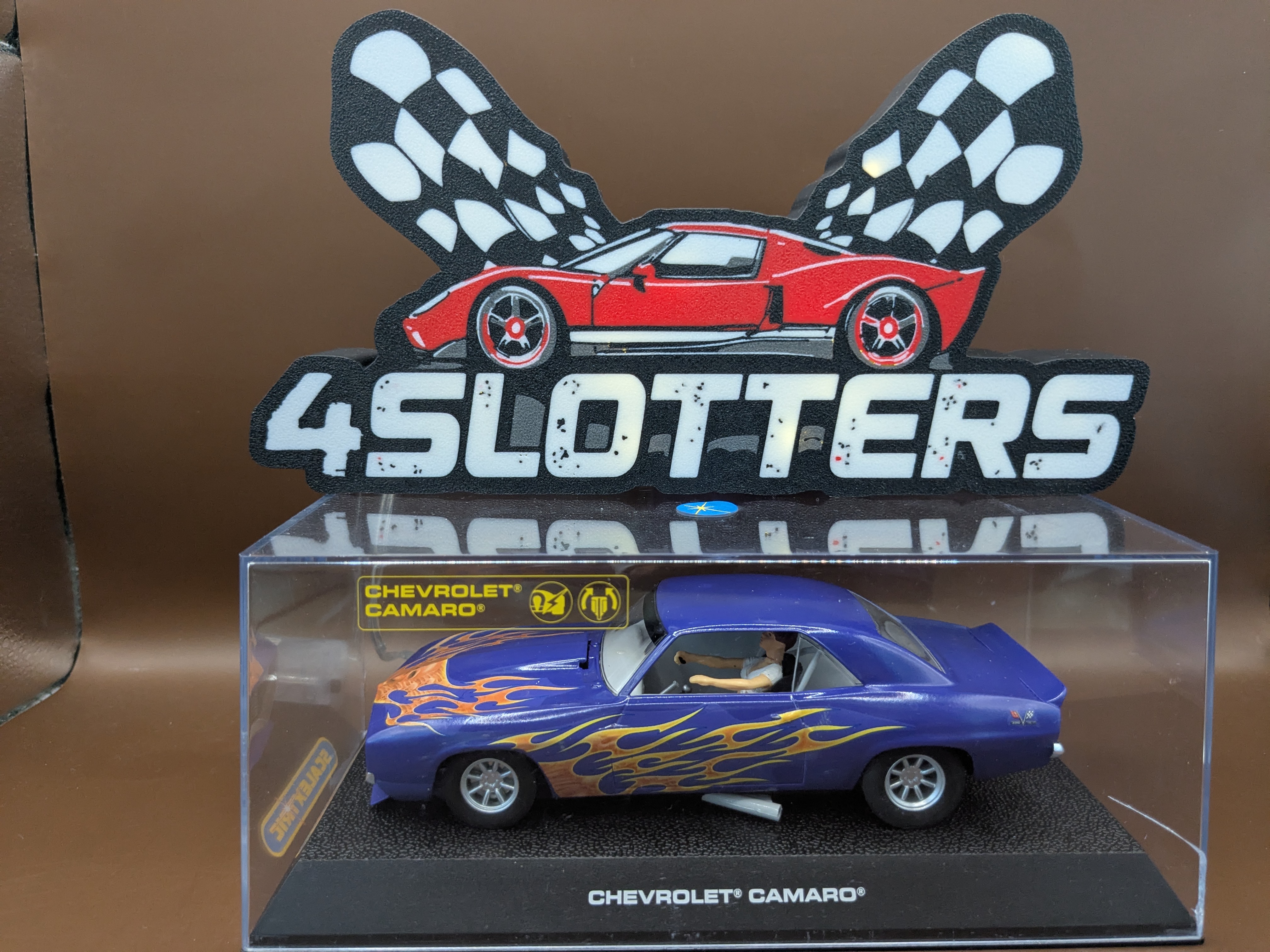 Scalextric Chevrolet Camaro White Kit *CUSTOMISED* *USED*