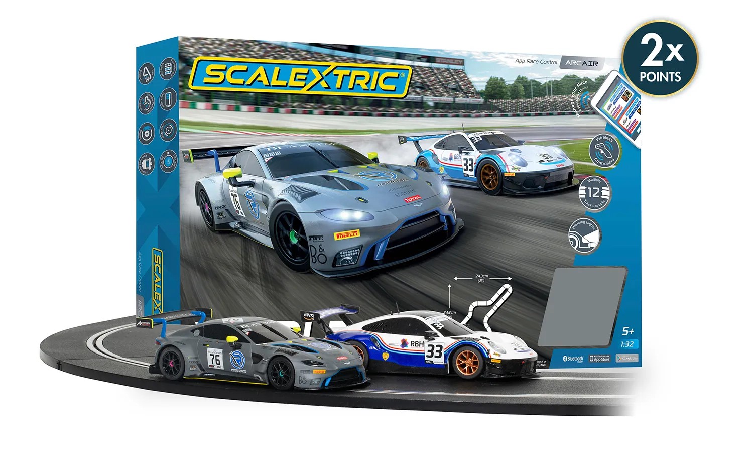 Scalextric SET ARC Air World GT C1434M