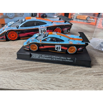 Slot-It McLaren F1 GTR #41 Gulf 2e Le Mans 1997 Raphanel & Gounon & Olofssson