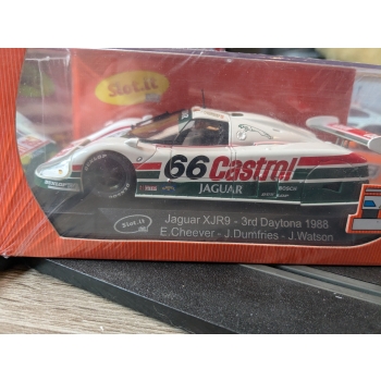 Slot-It Jaguar XJR #66 Castrol 3e Daytona 1988 Cheever&Dumfries&Watson
