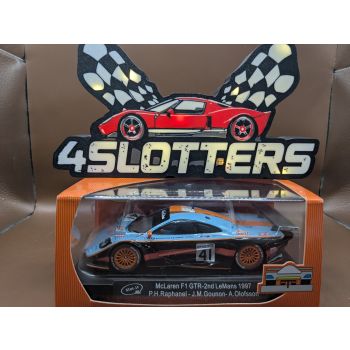 Slot-It McLaren F1 GTR #41 Gulf 2e Le Mans 1997 Raphanel & Gounon & Olofssson