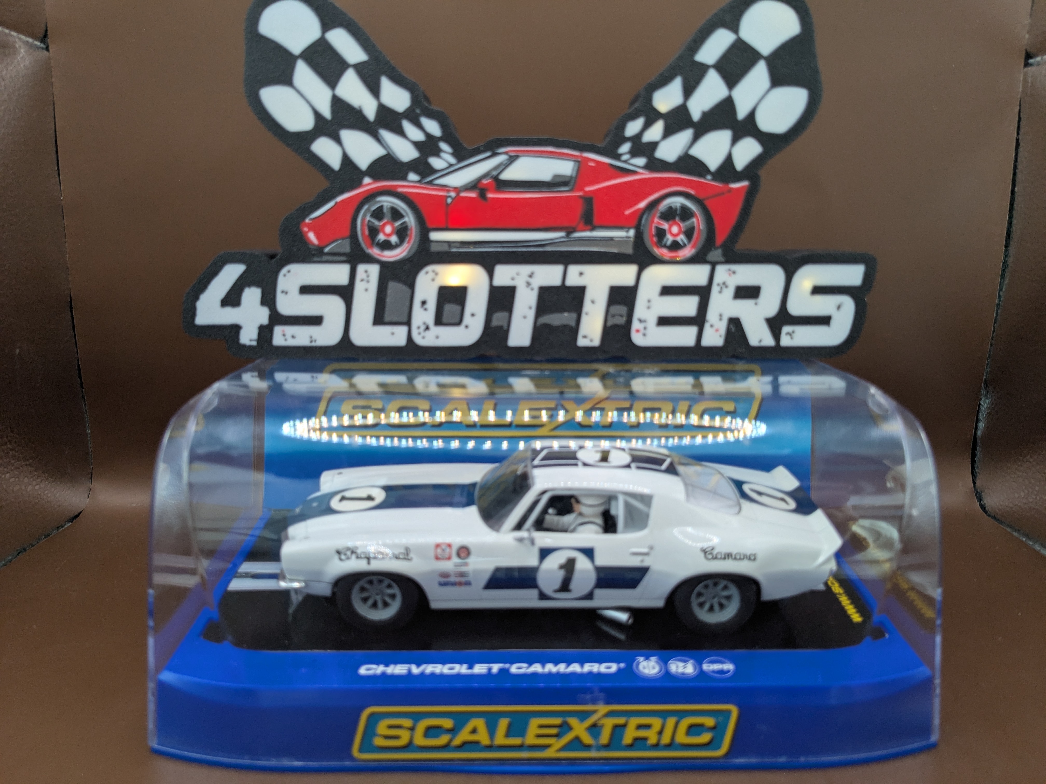 Scalextric Chevrolet Camaro #1 Chaparral Reborn 1970 white