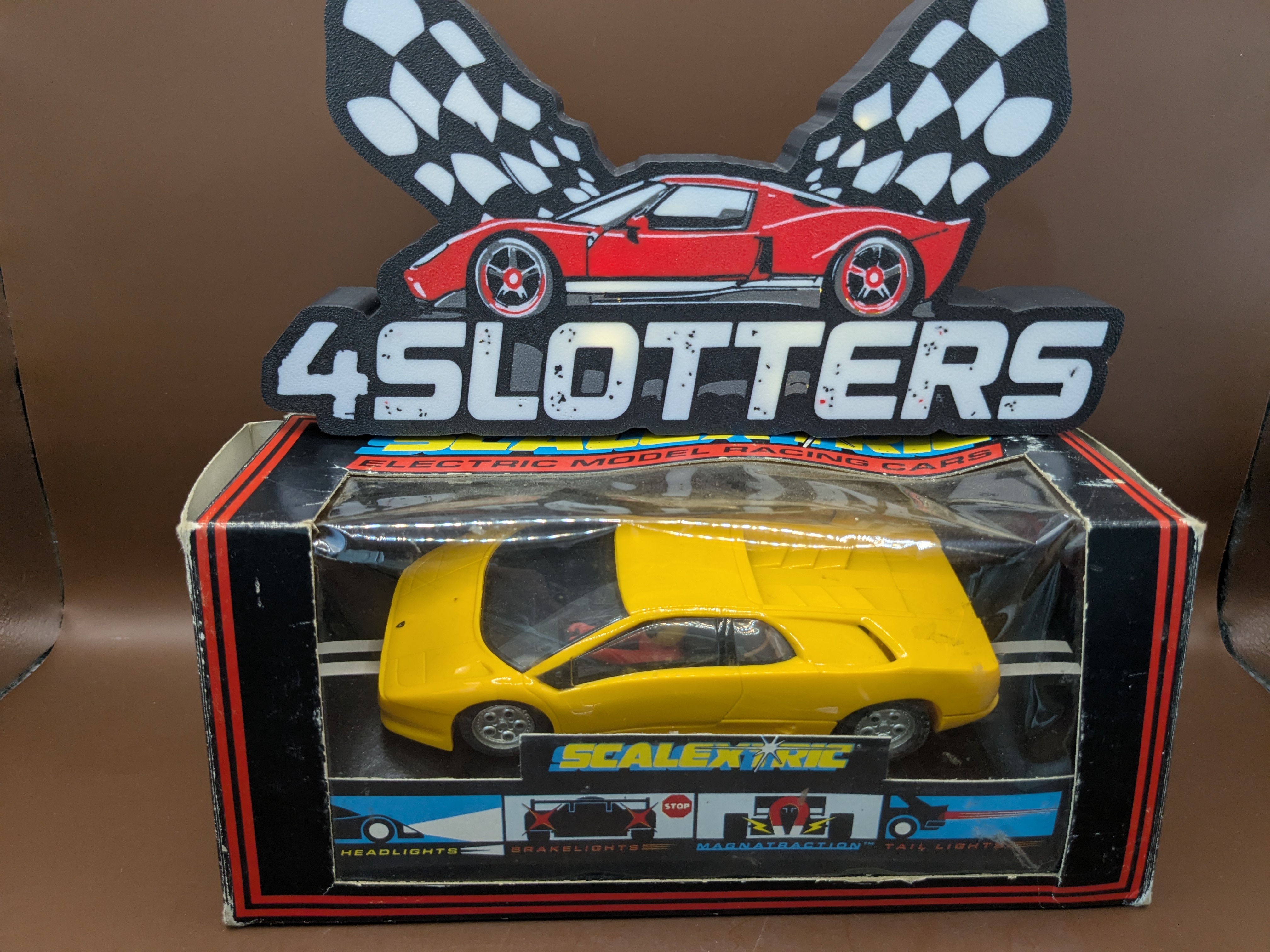 Scalextric Lamborghini Diablo Roadcar Yellow *USED*