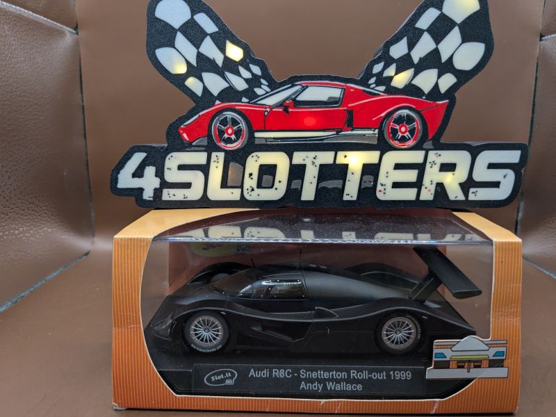 Slot.It Audi R8C Black Snetterton Roll Out 1999 Black